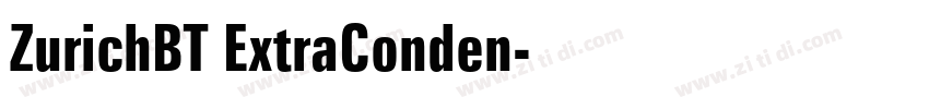 ZurichBT ExtraConden字体转换